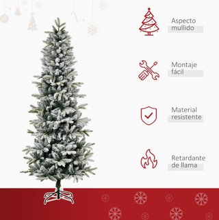 Árbol de Navidad Nevado 210 cm