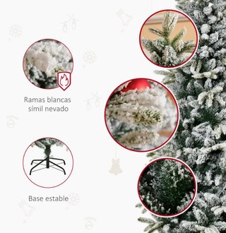 Árbol de Navidad Nevado 210 cm