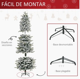 Árbol de Navidad Nevado 210 cm
