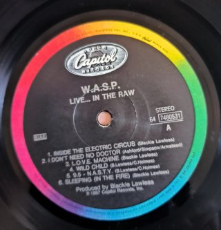 W.A.S.P. Live in the Raw Vinile