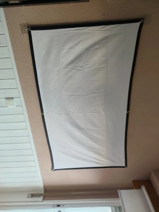 Pantalla Proyector Tela Blanca 130x78