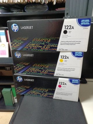 Cartuchos HP LaserJet 122A (Negro, Amarillo, Magen