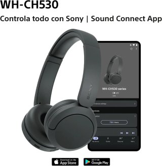 Auriculares Sony WH-CH530 Inalámbricos Negros