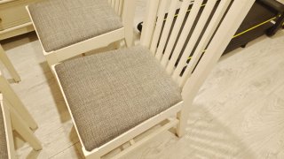Juego de 4 sillas de comedor blancas cocina