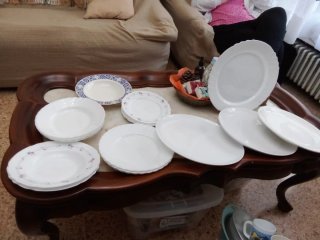 Lote fuentes y cuencos metálicos,fuentes de casco,