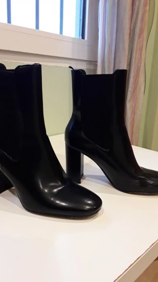 Botines negros 9cm tacón