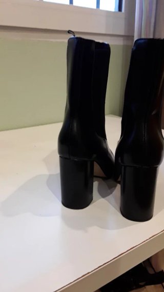 Botines negros 9cm tacón