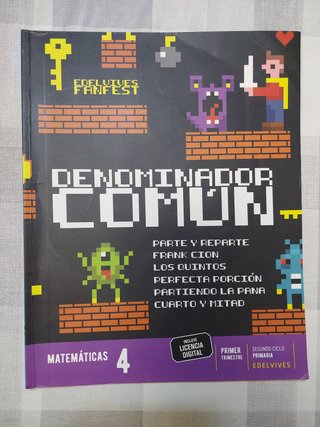 Libro Matemáticas 4 Primaria Edelvives 1 trimestre