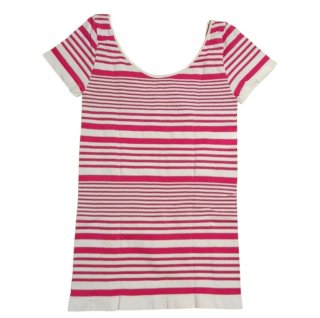 Top donna righe rosa e bianche