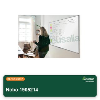Nobo 1905214 pizarra magnética acero blanca