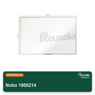 Nobo 1905214 pizarra magnética acero blanca