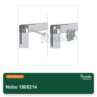 Nobo 1905214 pizarra magnética acero blanca