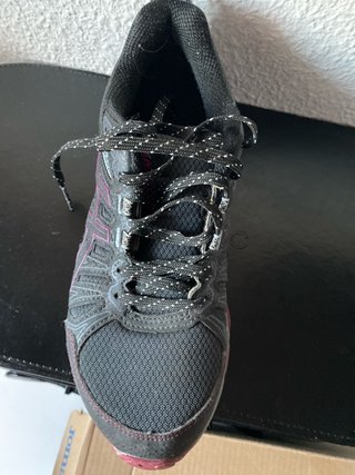 Zapatillas Trail Montaña Mujer Negras Rosas