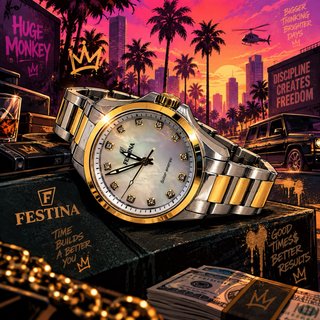 Festina Solar Energy Acero Bicolor Esfera Nácar