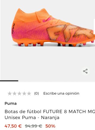 Botas de fútbol Puma niño/niña T.32