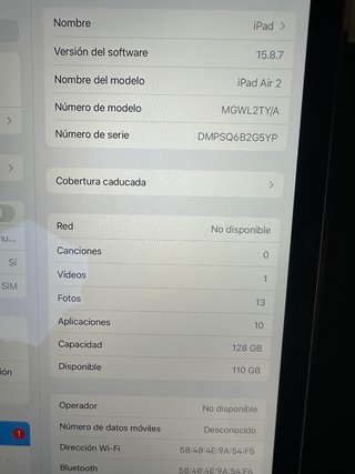 iPad Air 2 128 GB Gris Espacial