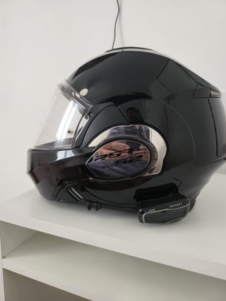 Casco Modular LS2 + Intercom Cardo Freecom 2