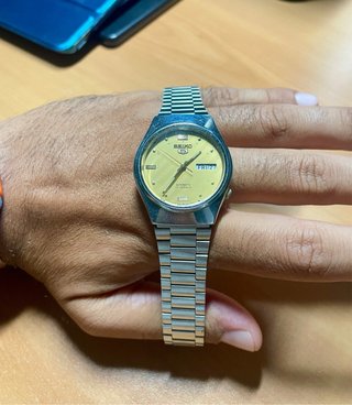 Orologio Seiko 5 Automatico Vintage Oro Argento