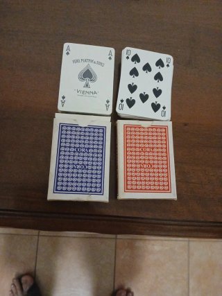 2 Mazzi Carte da Gioco Ferd Piatnik Plastificate