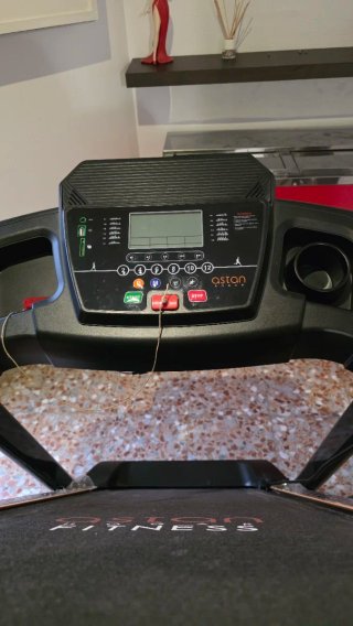 Cinta de andar plegable negra y naranja