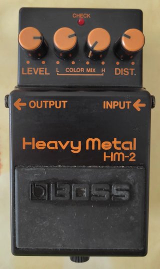 Boss HM-2 Heavy Metal Pedal de 1989 made in Taiwan