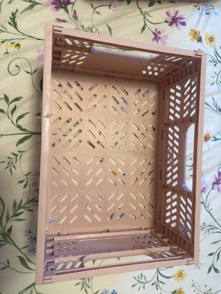 Caja organizadora plegable rosa