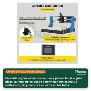 - VEVOR máquina grabado láser cnc profesional