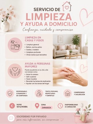 SERVICIO DE LIMPIEZA Y AYUDA A DOMICILIO