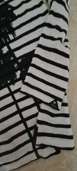Camiseta de manga larga IKKS rayas palmeras