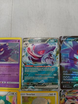 Cartas Pokémon Gengar, Snorlax, Lapras ( chinas)