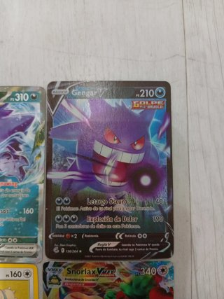 Cartas Pokémon Gengar, Snorlax, Lapras ( chinas)