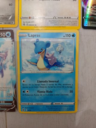 Cartas Pokémon Gengar, Snorlax, Lapras ( chinas)