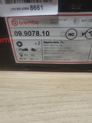 2 Discos Freno Ventilados Renault Nissan