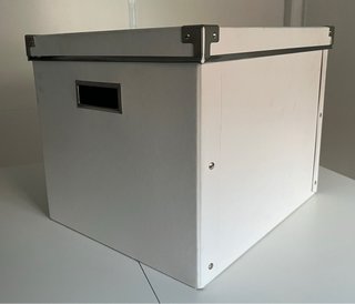 Caja de almacenaje blanca Ikea