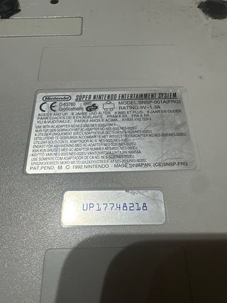 Nintendo Super Nintendo SNES PAL