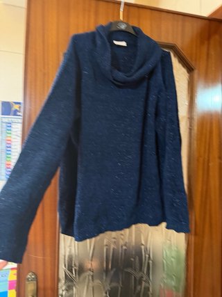 Pullover Liu Jo con lurex Blu Scintillante