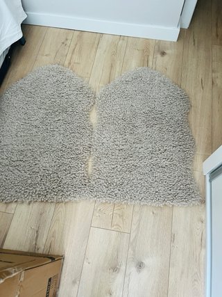 Ikea 2 Alfombras Beige 55x85 cm