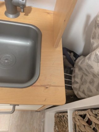 Cocinita de juguete de madera