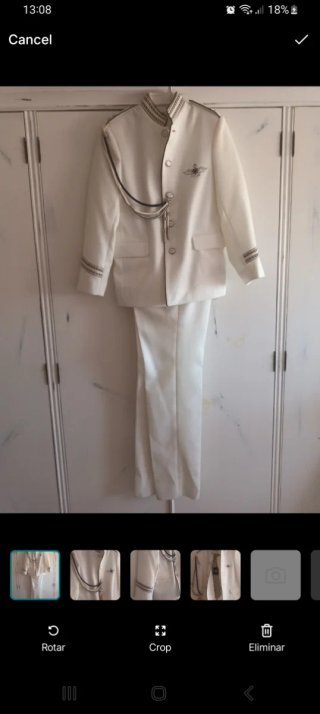 Traje de comunión blanco