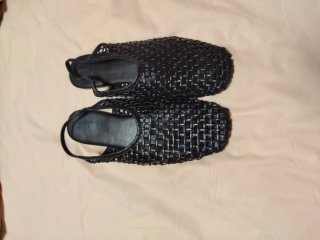 Sandalias negras de rejilla