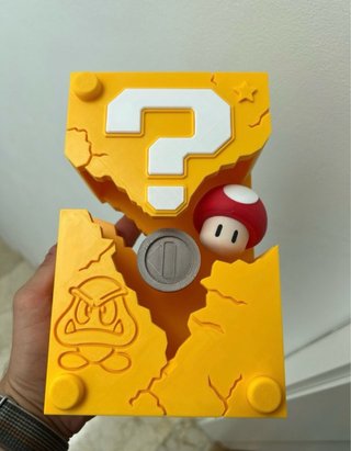 Ladrillo Mario Roto con Seta y Moneda