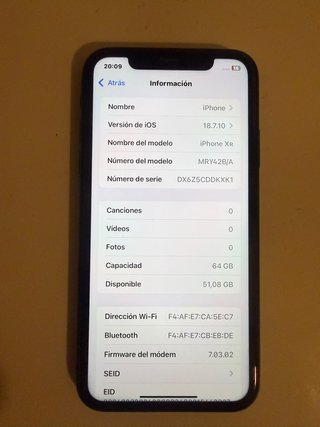 iPhone XR 64GB Negro