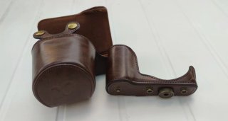 Funda cuero Sony Alpha 5000/5100 Marrón