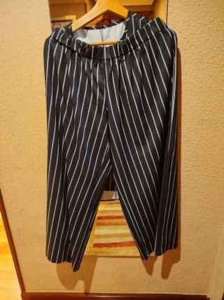 Conjunto 2 piezas rayas blanco y negro