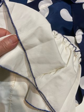 366 Vestido Flamenca Lunares Azul Talla 40