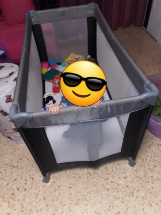 Cuna de viaje como nueva