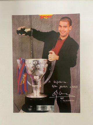 Lote Postales Guardiola Barcelona (tamaño Din A4)