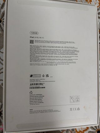 Apple iPad A16 Wi-Fi 128GB Nuevo Caja