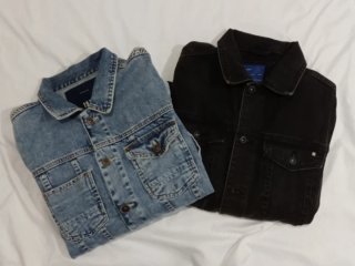 Lote 2 Chaquetas Vaqueras (Negra y Azul)