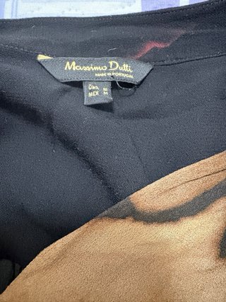 Blusa Massimo Dutti Estampada Camuflaje